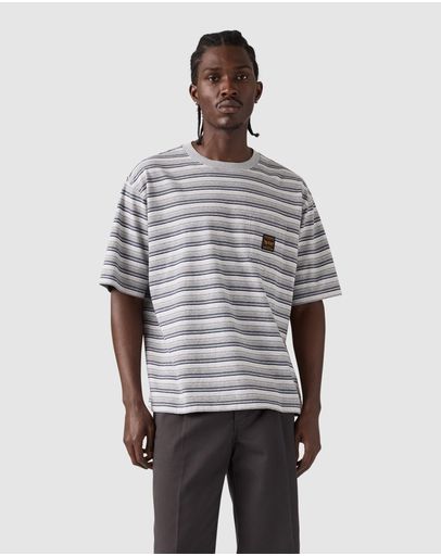 Porter Stripe Medium Heather Grey