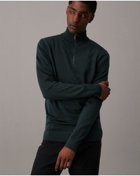 Calvin Klein - Wool Zip Neck Sweater