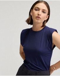 Oxford - Sabrina Crop Jersey Top