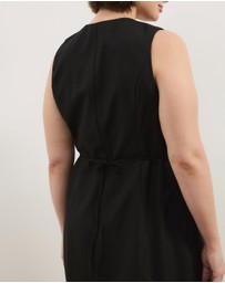 Atmos&Here Curvy - Juno Tailored Linen Blend Mini Dress