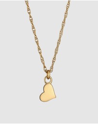 Elli Jewelry - Necklace with Heart Pendant 925 Sterling Silver Gold-plated