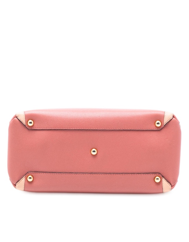 Pre-Loved by Azura Reborn - Pre-Loved Medium Bicolor Leather and House Check Banner Satchel