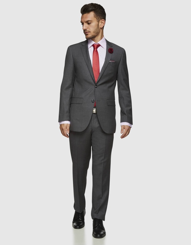 Kelly Country - Savile Row Abram Pure Wool Grey Suit Set