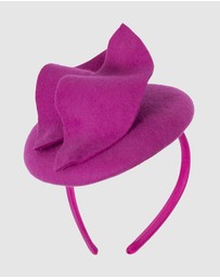 Max Alexander - Felt Winter Fuchsia Pillbox Fascinator