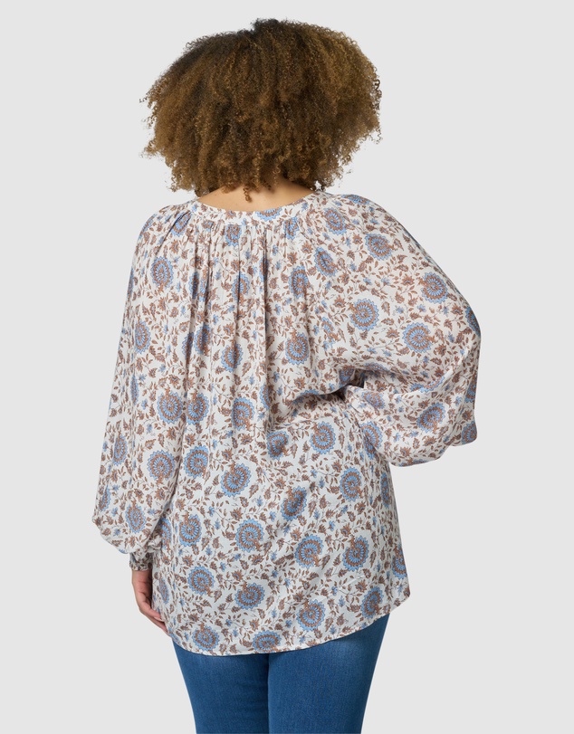 Something 4 Olivia - Bianca Print Blouse