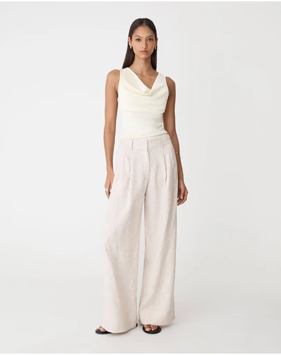 Forcast - Sabrina Cowl Neck Top
