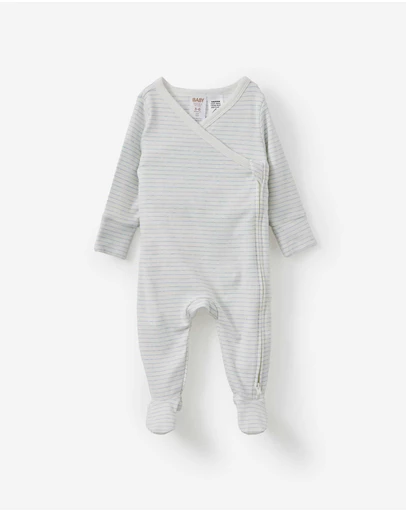 Cotton On Kids - Organic Cross Over Zip Romper