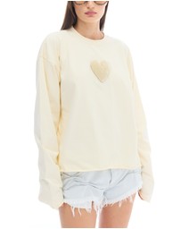 THE TALES - We Love Velvet Heart Long Sleeve Tee