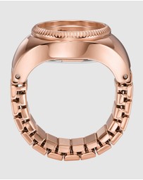 Fossil - Ring Watch Rose Gold-Tone Analogue Watch