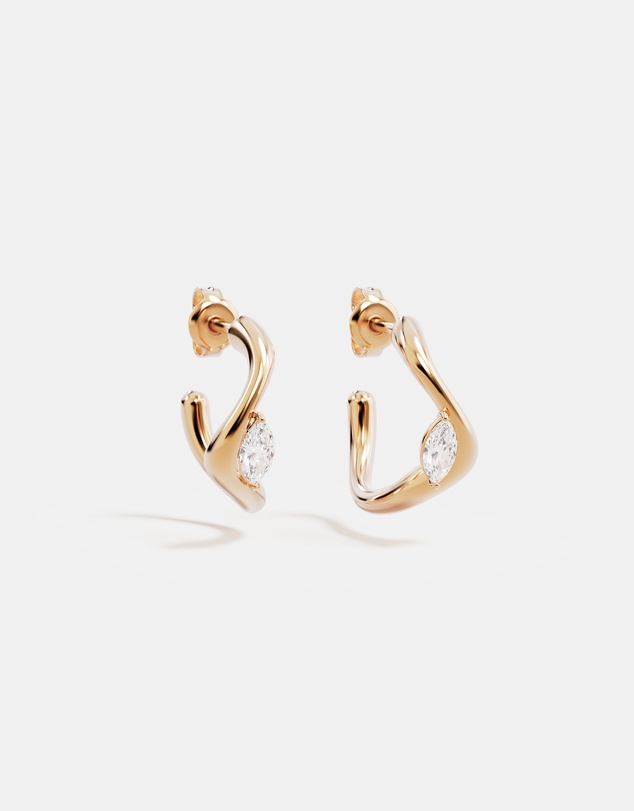 By Charlotte - Crystal Wings Hoops