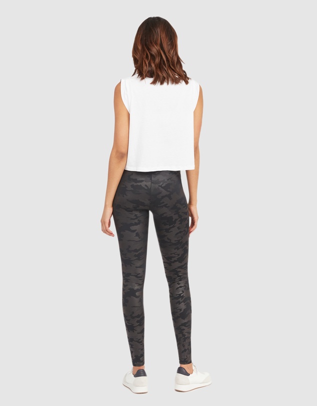 Spanx - Faux Leather Camo Legging