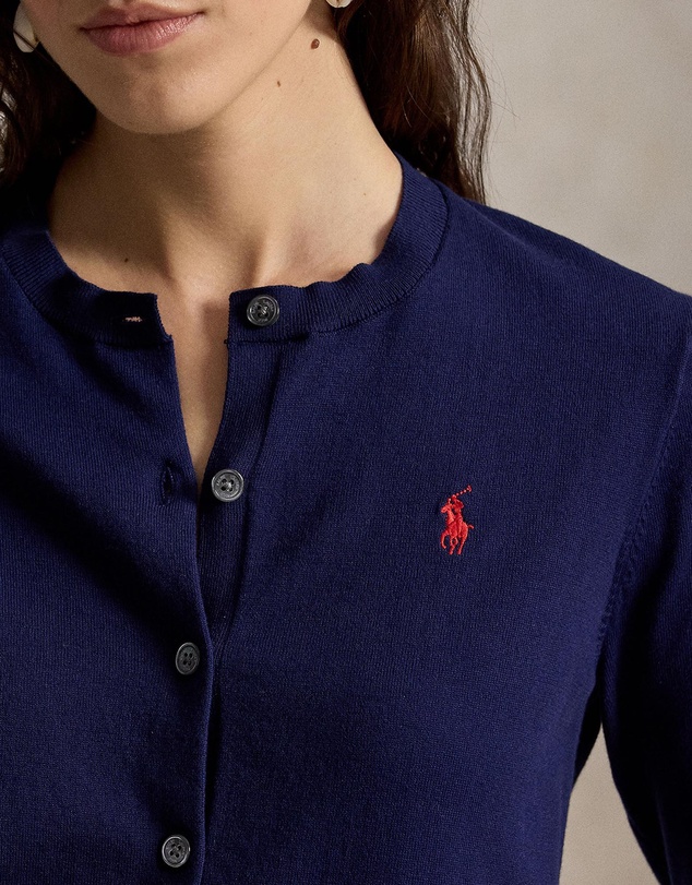 Polo Ralph Lauren - Stretch Cotton-Blend Crewneck Cardigan