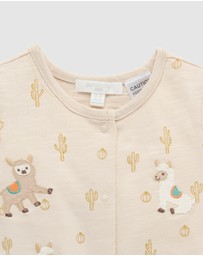 Purebaby - Llama Fiesta Short Growsuit -Kids-Babies