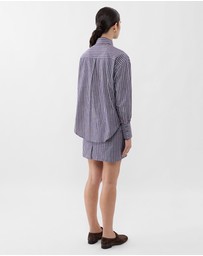 Farage - Chambray Stripe Oversized Shirt