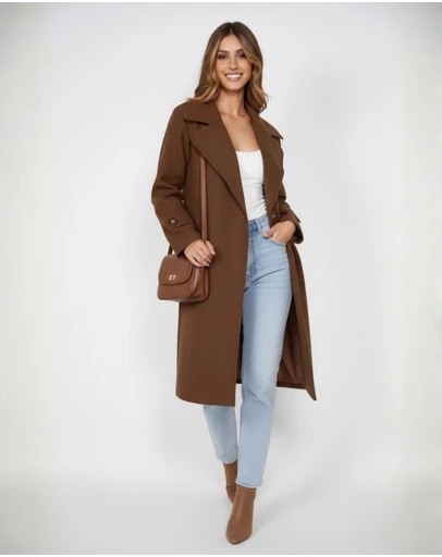 Esther & Co - Fireplace Coat - Mocha