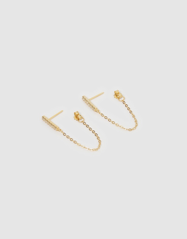 Izoa - Sandra Chain drop Earrings
