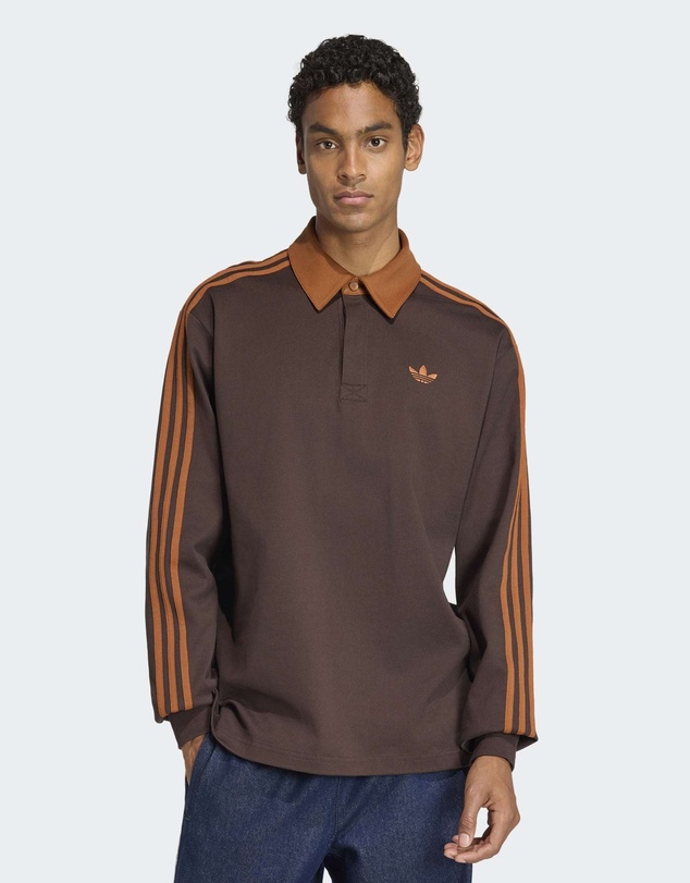 adidas Originals - 3-STRIPES RUGBY LONGSLEEVE POLO Mens