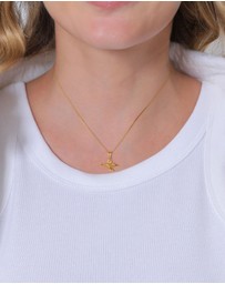 Elli Jewelry - Necklace Angel Lucky Charm 925 Sterling Silver Gold-Plated