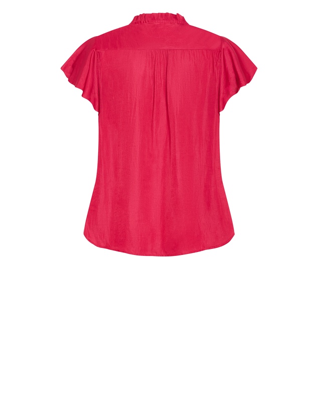City Chic - Drama Queen Short Sleeve Shirt