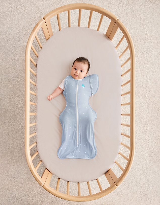 Love to Dream - Swaddle Up™ Transition Bag 1.0 TOG Cotton Powder Blue Twinkle