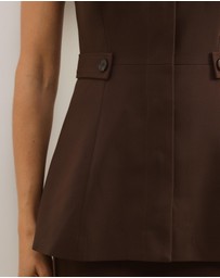 Atmos&Here - Isola Peplum Tailored Vest