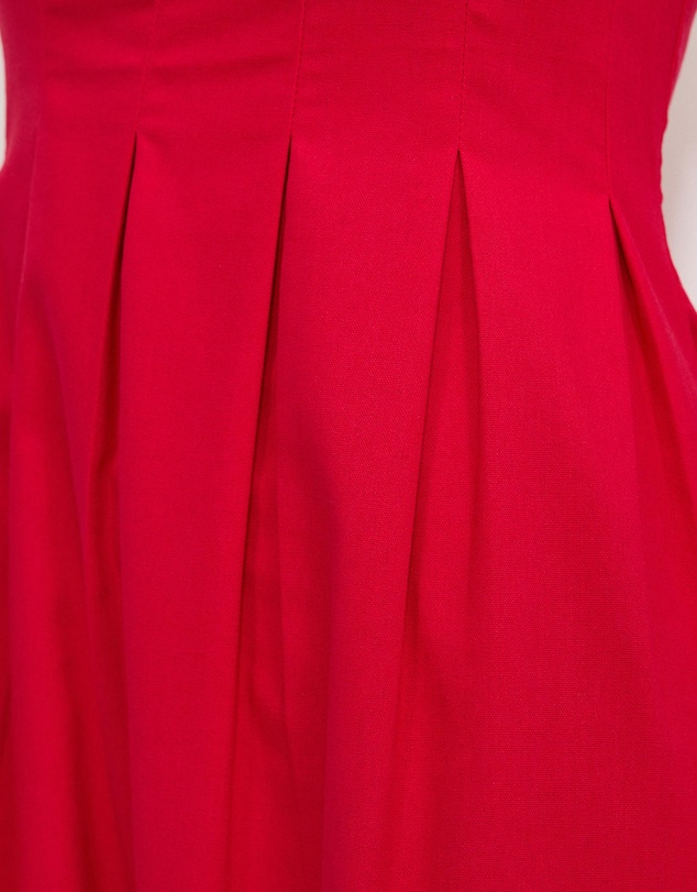 Calli - Karina Pleated Strapless Maxi Dress
