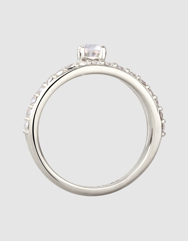 Elli Jewelry - Duet Pavé Ring in 925 Silver