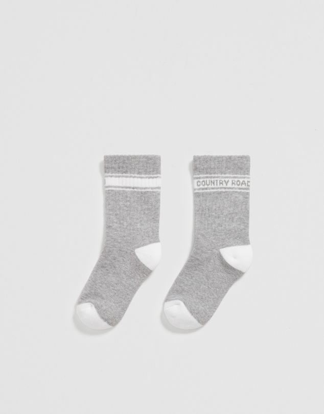 Country Road - Organically Grown Cotton Blend Cr Sport Crew Sock