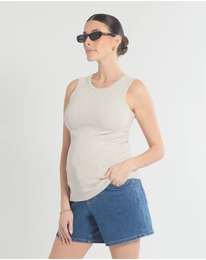Soon Maternity - Base Soft Rib Tank