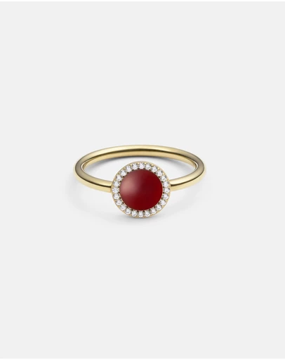 Daniel Wellington - Audrey Ring Red Agathe
