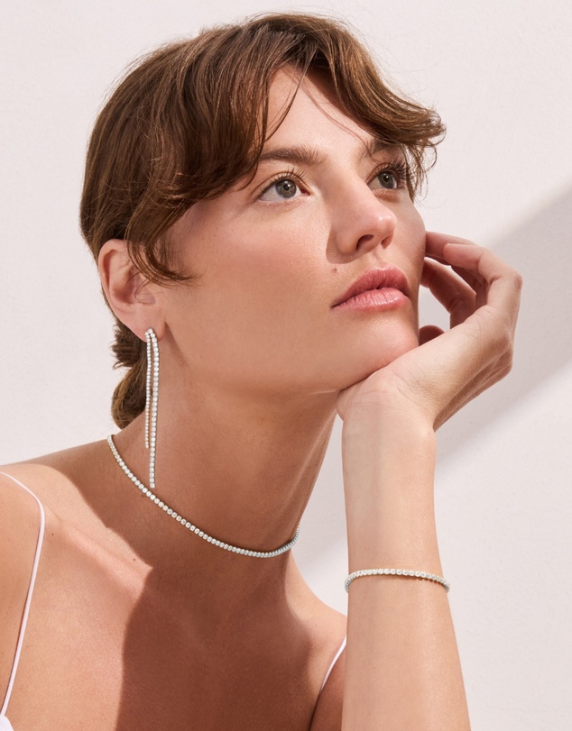 SAINT VALENTINE - Aspen Tennis Necklace - Silver