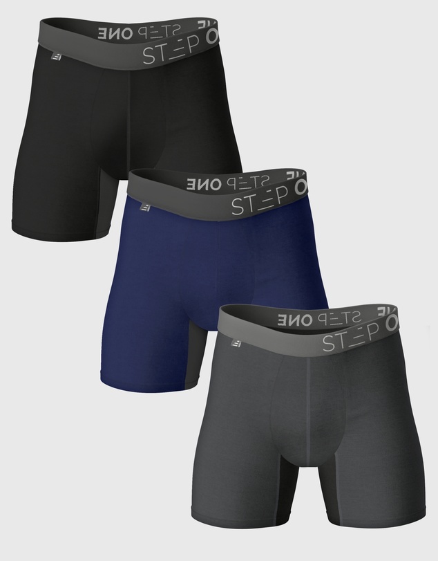 STEP ONE - Boxer Brief - Mixed Colors 3 Pack