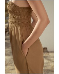 NEXT - Shirred Bandeau Jumpsuit