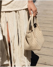 Chuchka - Woven Neoprene Mini Winona Tote Beige