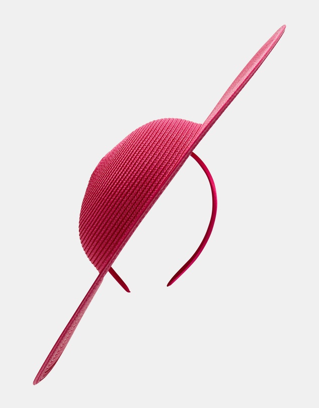 Morgan & Taylor - Mona Racewear Plate Hat in Magenta Pink