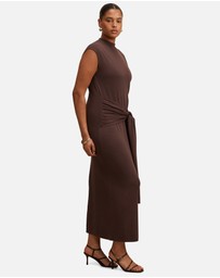 Forever New Curve - Margot Curve Wrap Detail Knitted Midi Dress