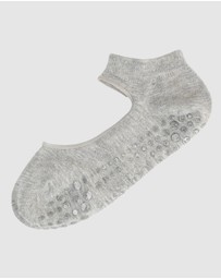 Pussyfoot - 3 Pack Bamboo Pilates Barre Yoga Grip Ankle Socks