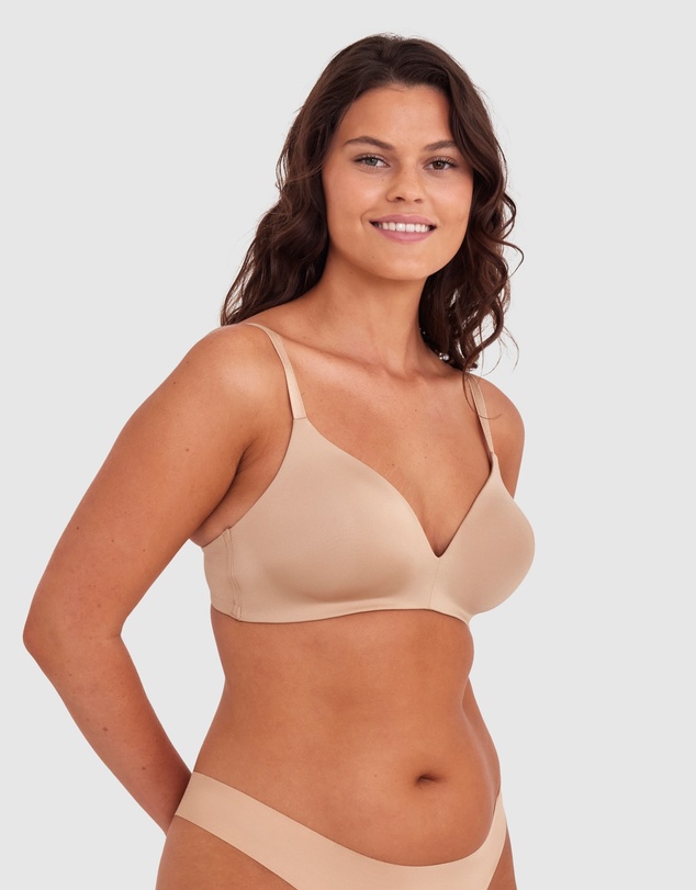 Bras N Things - Inner Essence Contour Plunge Wirefree Bra - Nude 2