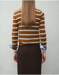 M.N.G - Cardigan With Shirt Collar
