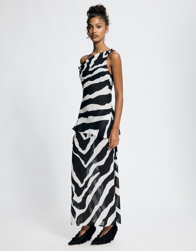 Lover - Thalia Asymmetric Sheer Top