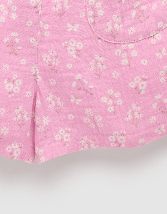 Purebaby - Floral Jumpsuit-Kids-Babies