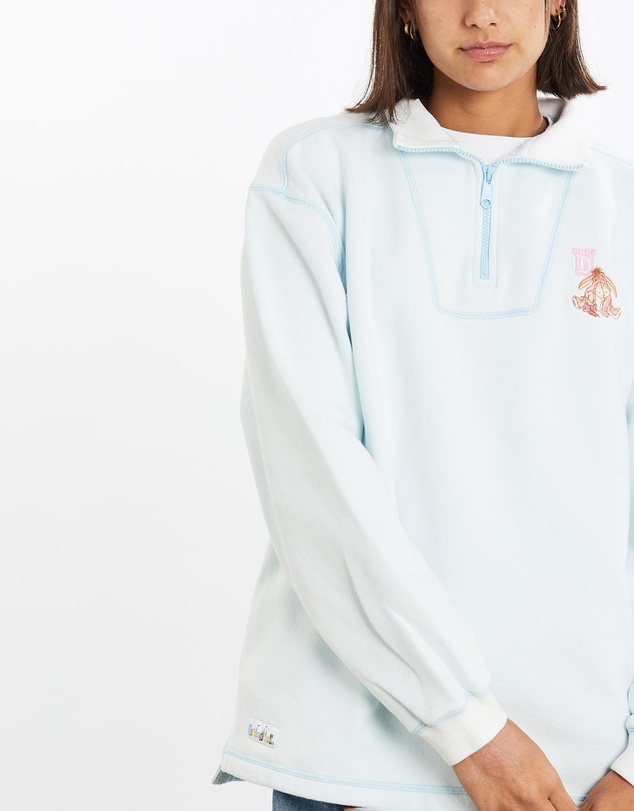 Vintage by The Real Deal - Pre Loved - Vintage Disney Winnie The Pooh 'Eeyore' Quarter Zip Sweatshirt