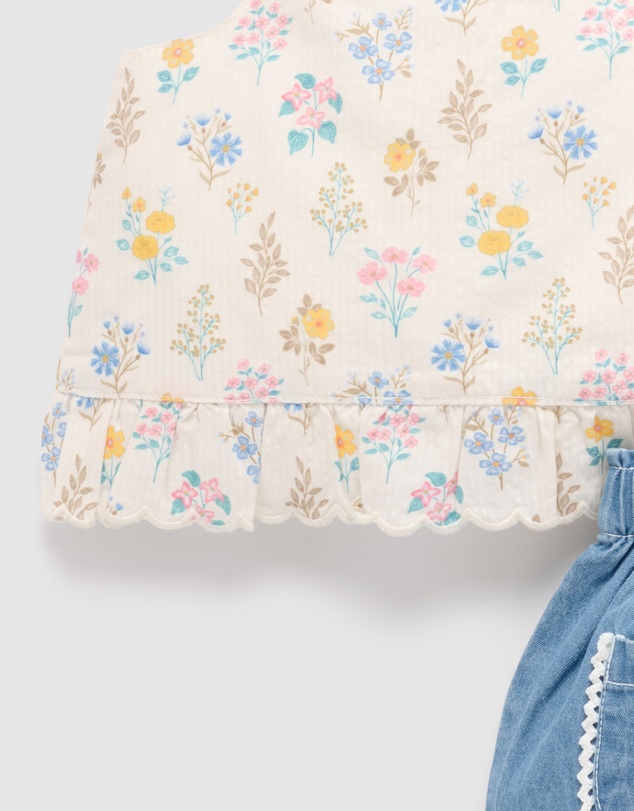 Purebaby - Chambray set-Kids-Babies