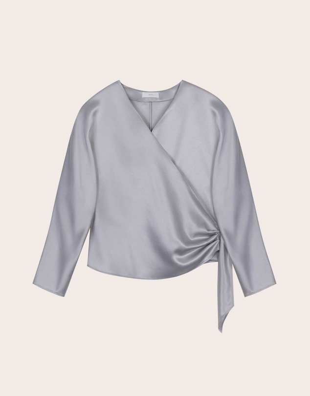 IDA+S - Juliette Satin Wrap Blouse