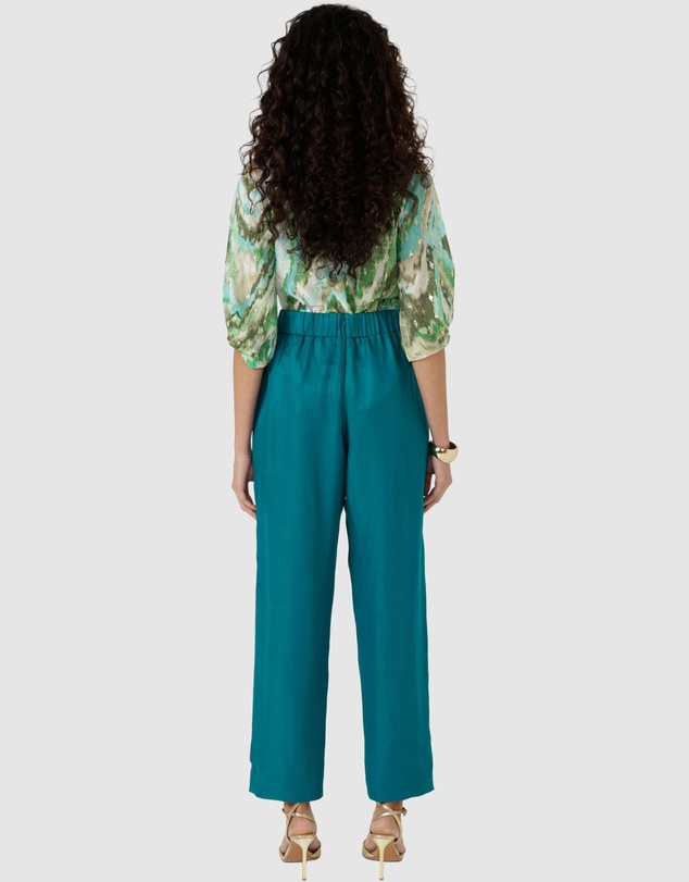 SACHA DRAKE - Corfu Pant In Peacock