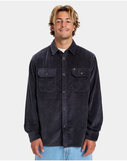 Quiksilver - Mens Venturo Cord Long Sleeve Shirt