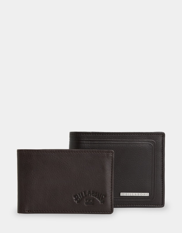 Billabong - Mens Scope 2 In 1 Leather Wallet