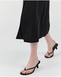 St. Agni - Woven Thong Heels
