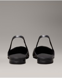 Calvin Klein - Leather Slingback Ballerinas