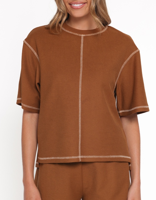 Petal & Pup - Melody Knit Short Set - Chocolate